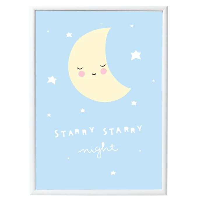 A Little Lovely Company / Dětský plakát Moon 50x70 cm