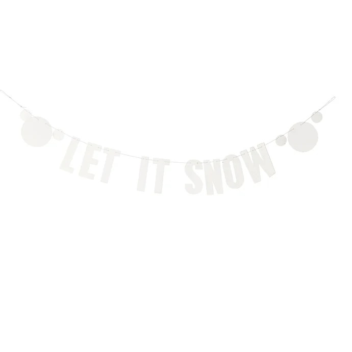 Bloomingville / Vánoční girlanda Let it Snow