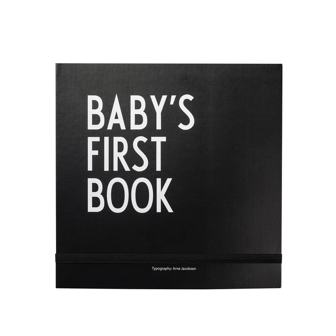 DESIGN LETTERS / Deník miminka Baby's First Book - Black
