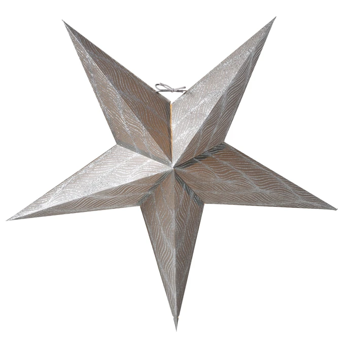 watt & VEKE / Závěsná svítící hvězda Anis Silver 66 cm
