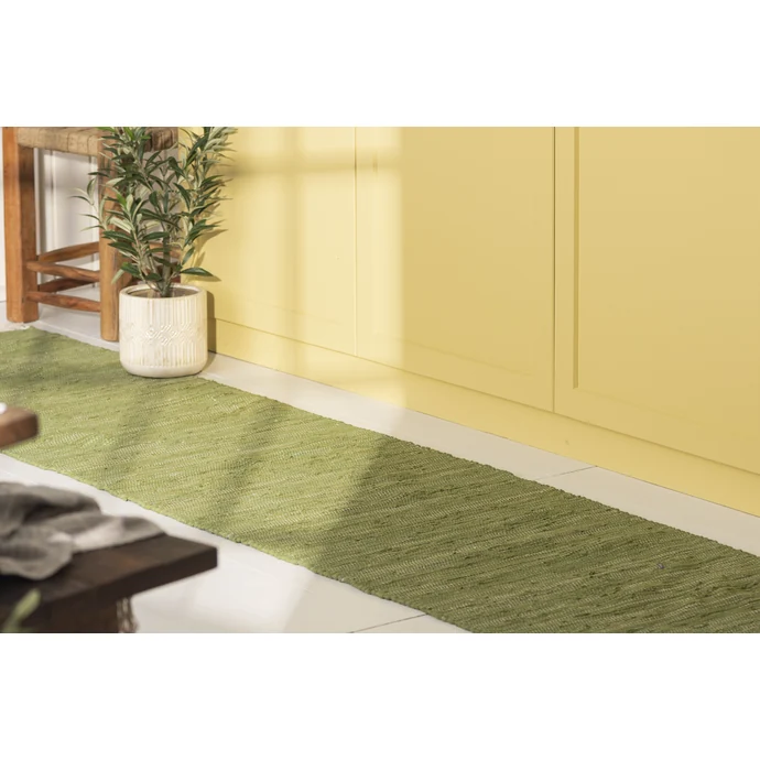 Bavlněný běhoun na podlahu Green 250 x 60 cm