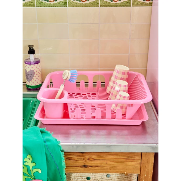 Plastový odkapávač na nádobí Pink
