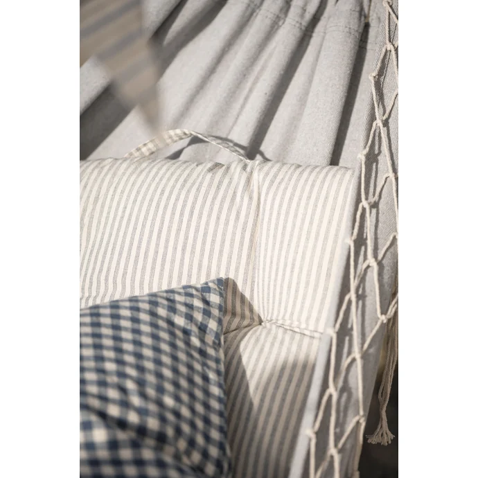 Bavlněná matrace Asger Natural/Dusty Blue Stripes 50 x 100 cm
