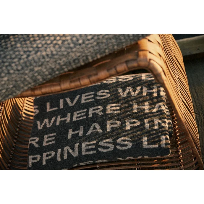 Vlněná deka Where happiness lives