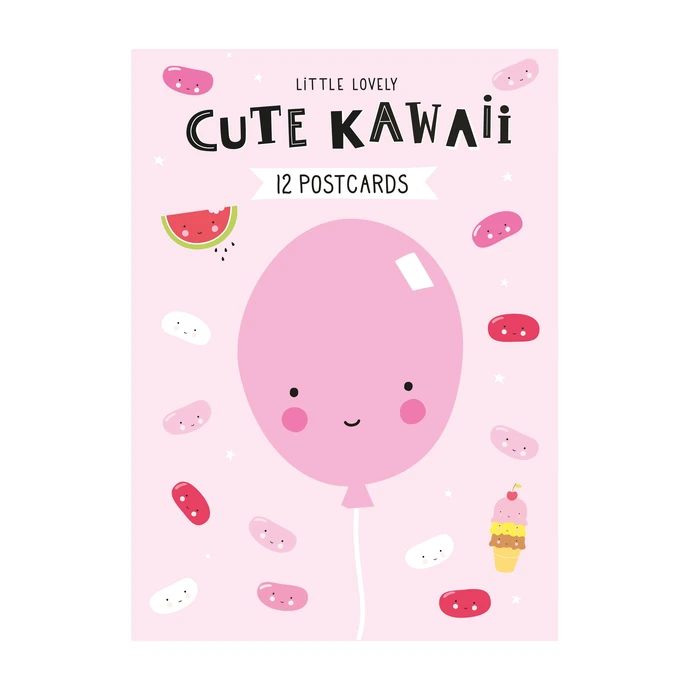 Pohlednice Cute Kawaii - set 12 ks