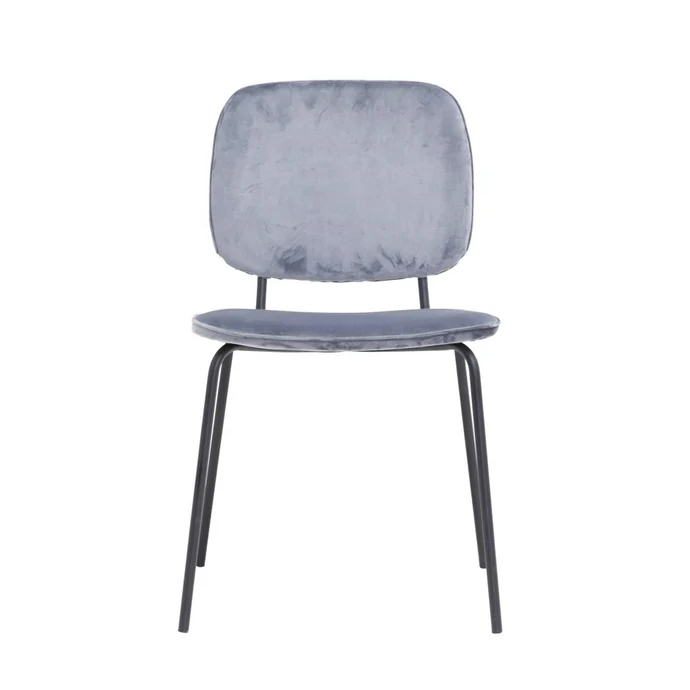 Sametová židle Comma Grey