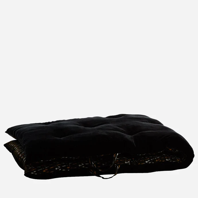 Bavlněná skládací matrace/sedák Black 70x180cm