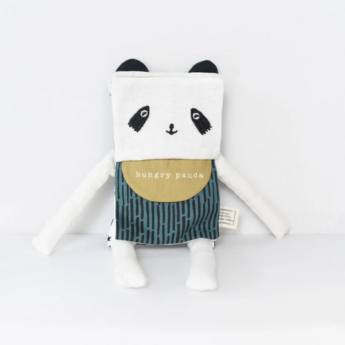 Hračka z organické bavlny Flippy Friend Panda