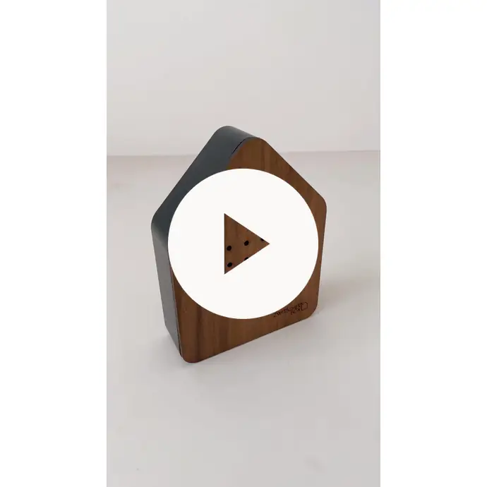 Relaxační zvuková dekorace Zwitscherbox Walnut/Black