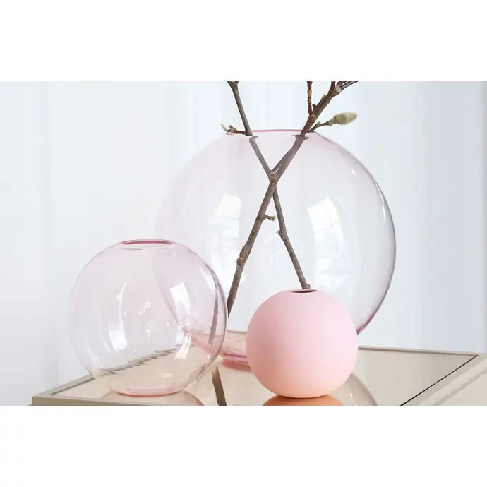 Kulatá váza Ball Dusty Pink 10 cm
