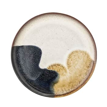 Kameninový talíř Jules Blue/Cream/Sand 28 cm