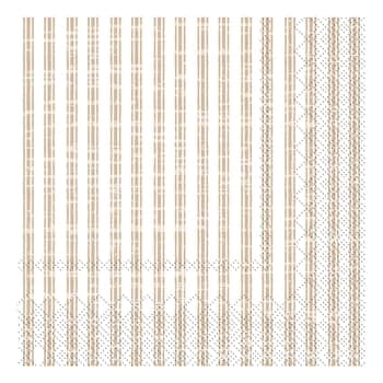 Papírové ubrousky Stripes Linen - 20 ks