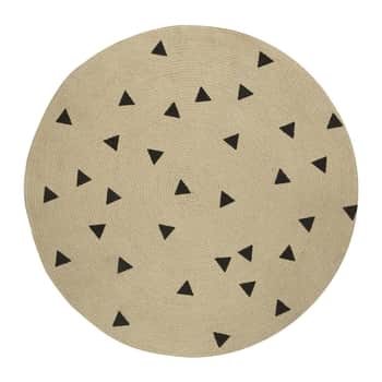 Jutový koberec Triangles Small Ø 100 cm
