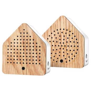 Relaxační zvuková dekorace Zirpybox Oak Wood – set 2 ks